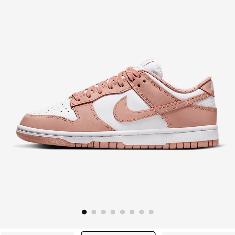 Authentic Nike Dunk Sneakers in Pink and White